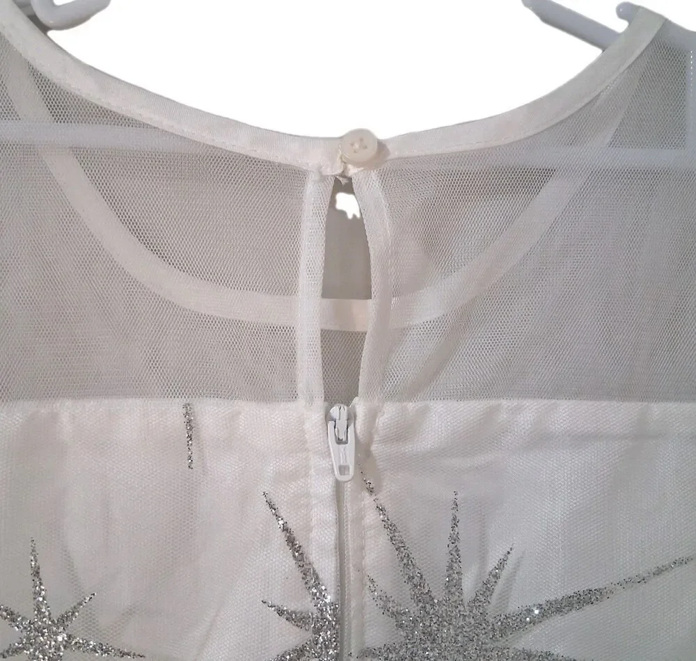 The Children's Place Star Sparkly Girl's Dress Sz 8 Holiday Special Occasion NWT
